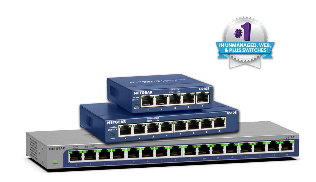 Netgear GS116 16-Port Gigabit Ethernet Unmanaged Switch
