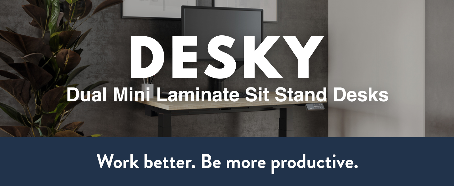 mini standing desk, small sit stand desk, compact desk, height adjustable desk, ergonomic desk