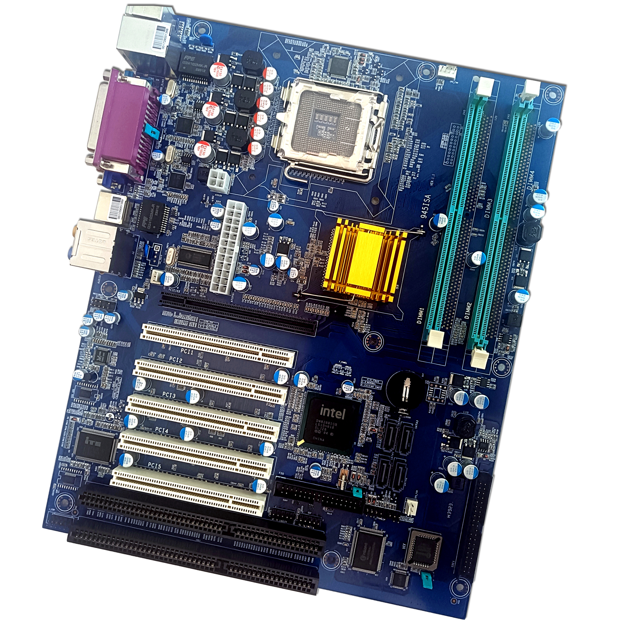 motherboard with pci isa slots