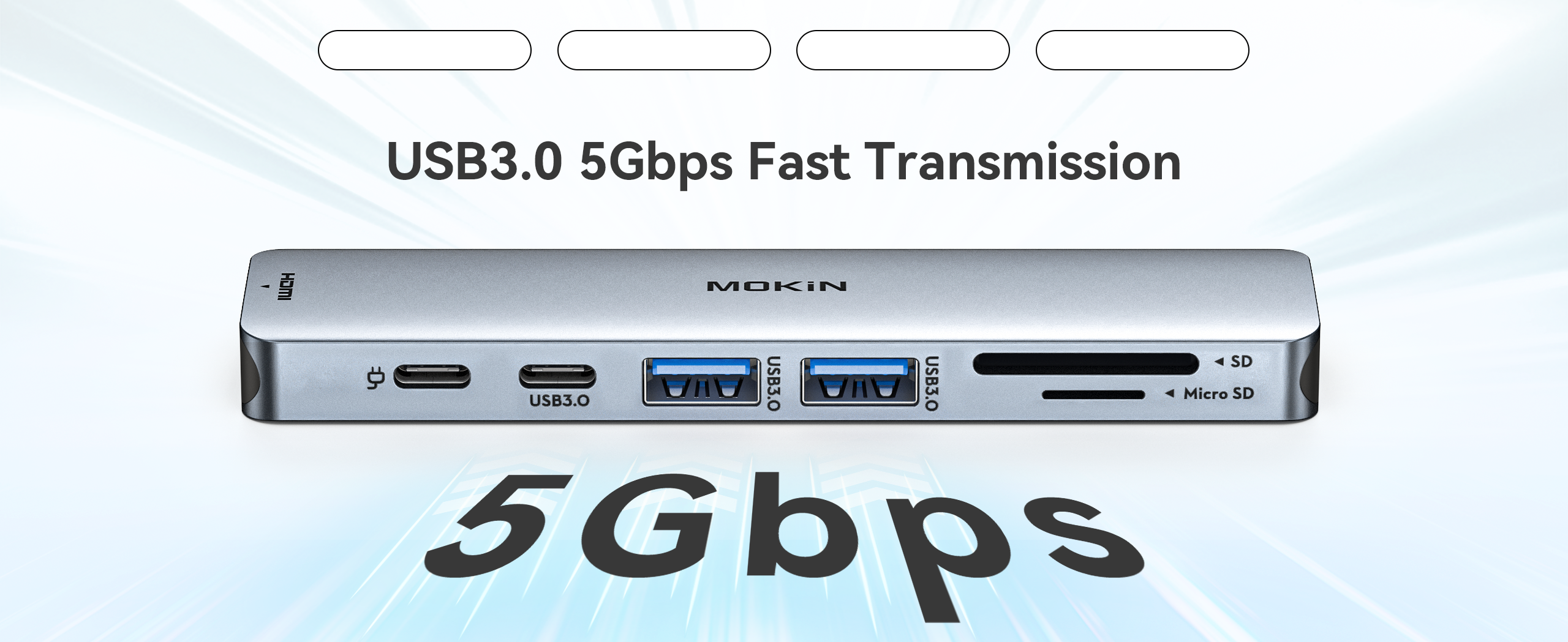 USB3.0 5Gbps Fast Transmission 5Gbps