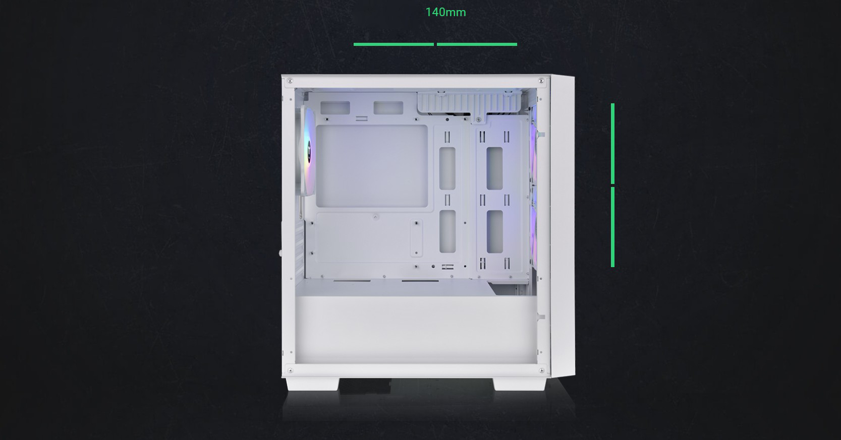 Thermaltake Versa H16 TG ARGB Snow Micro Tower Chassis