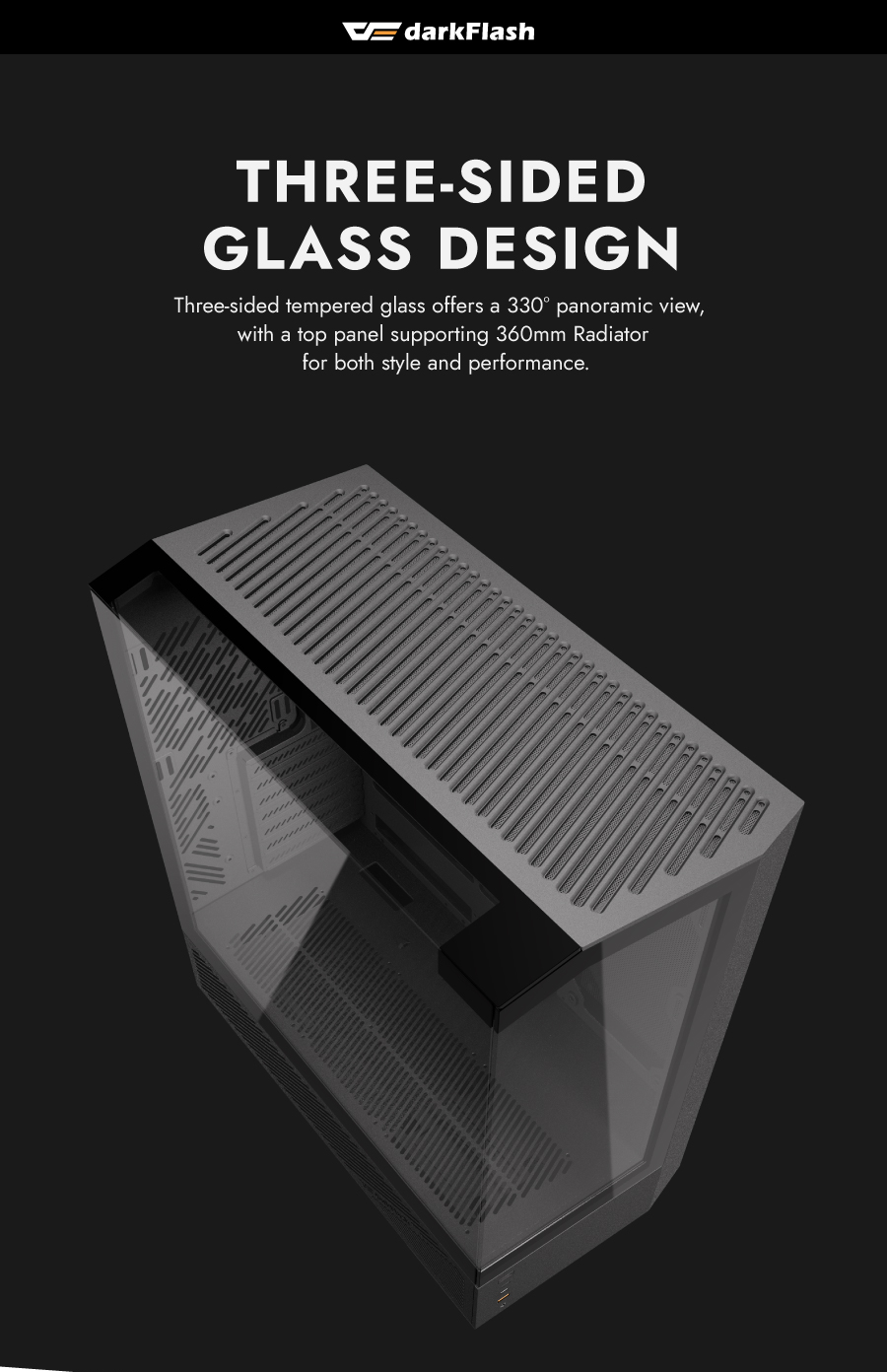 darkFlash DY460 ATX PC Case