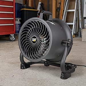 Caterpillar® CF-HVD-9AC-BLK 9 inch High-Velocity Drum Fan
