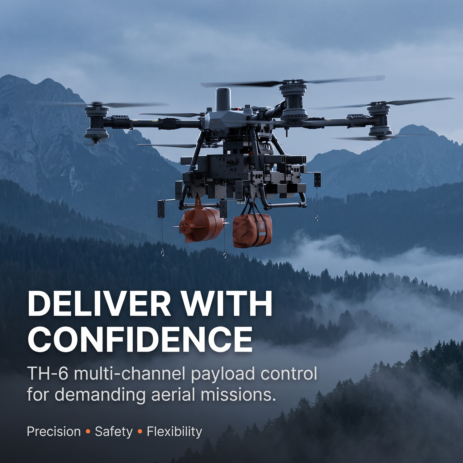 DJI FlyCart 100 Drone Thrower Details