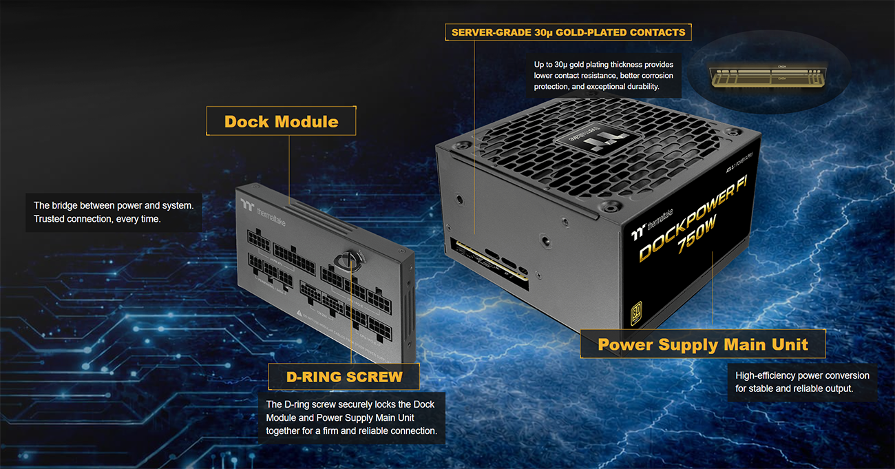 Thermaltake Dockpower FI 750W Power Supply