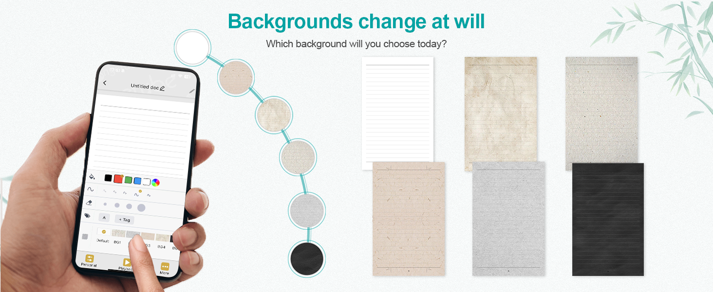 Backgrounds change at will