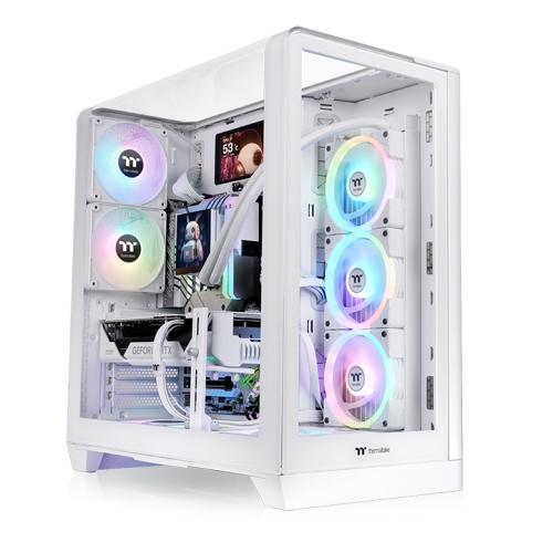 Thermaltake View 390 TG Computer Case - Snow 