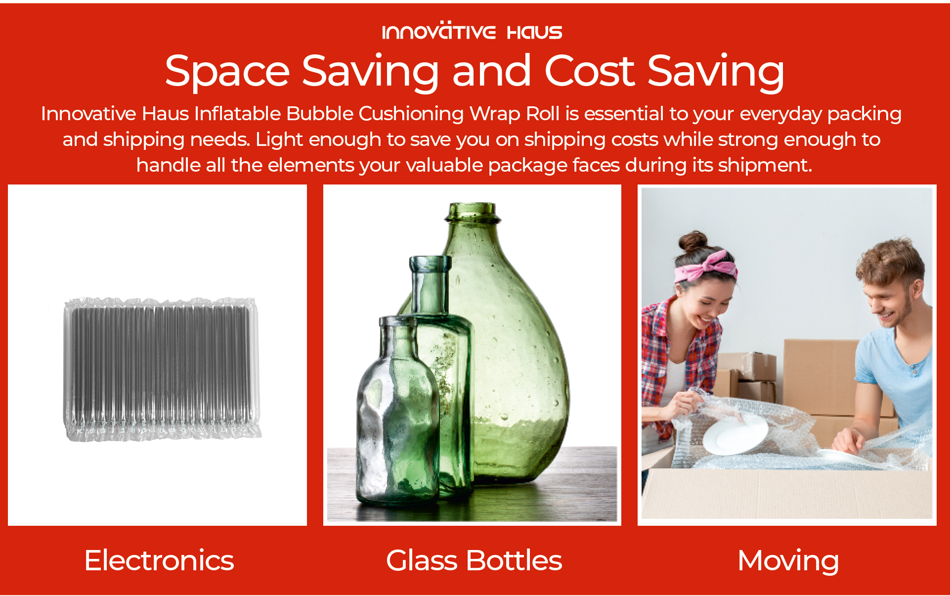innovative haus air pillows for packaging shipping bubble cushioning wrap moving