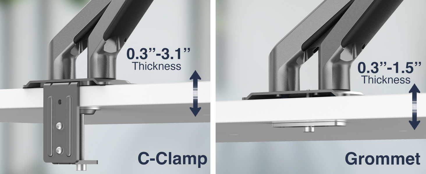 Desky Dual Gas Eco Monitor Arm