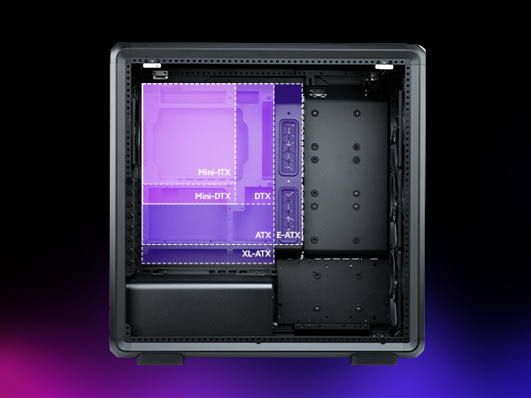 Cooler Master MasterFrame 600 Black ATX Mid-Tower PC Case