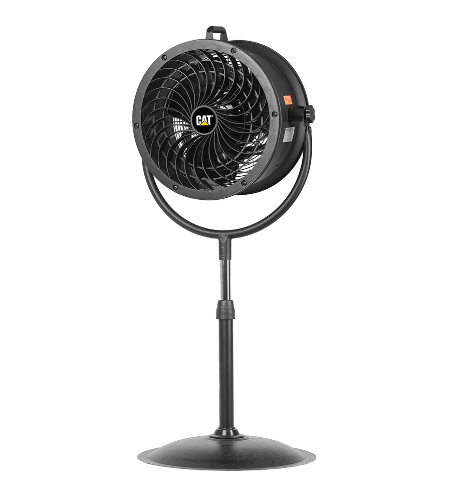 Caterpillar 14-inch High-Velocity Pedestal Drum Air Circulator Fan