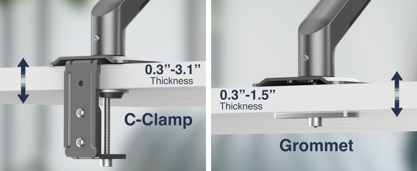 Desky Single Spring Eco Monitor Mount
