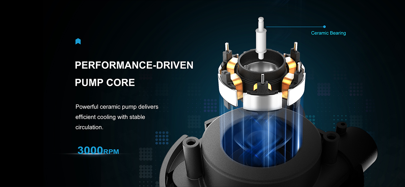 SAMA L50 240mm Liquid CPU Cooler AIO Cooler Black