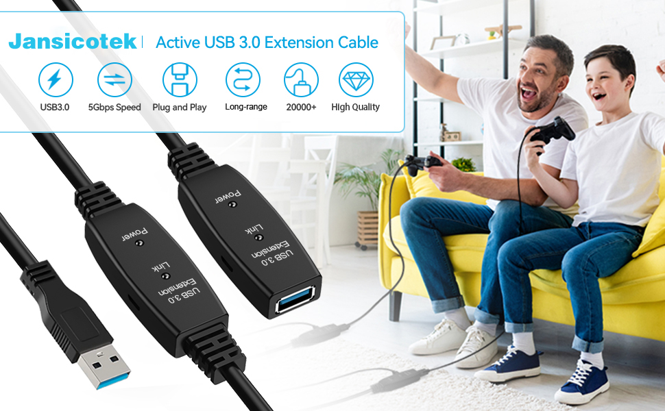 USB 3.0 Active Extension Cable