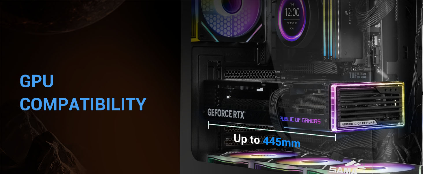 SAMA V60E Mid-Tower  Black Computer Case