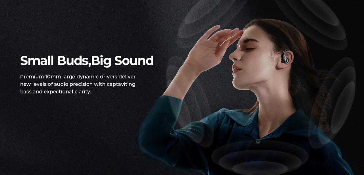 True Wireless Earbuds, Bluetooth 5.3 Sport Wireless Headphone with LED Charging Case, 90H Playback