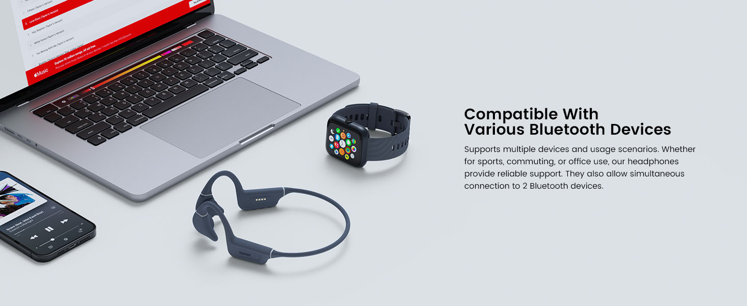 NANK Runner Diver2 Pro Open-Ear Sport Wireless Bluetooth Swimming Headphones