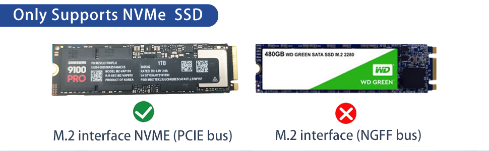support PCIe5.0 NVMe SSD    samsung 9100 PRO