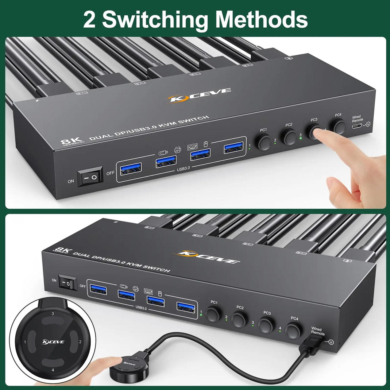 Dual Monitor Support with Mirror & Extend Mode