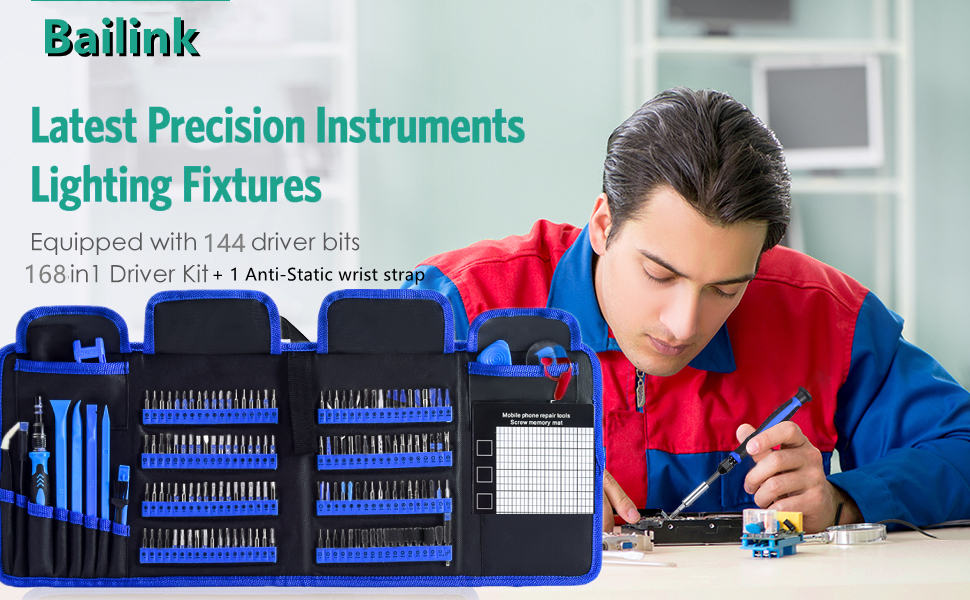 Updated High performance 169 in 1 Precision Screwdriver Set: The 169-in-1 precision screwdriver
