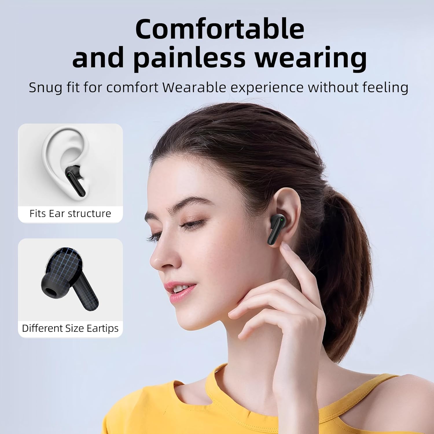 True Wireless Earbuds, ENC Noise Cancellation, LED Display, 13mm Dynamic Driver, 400mAh Charging Cas