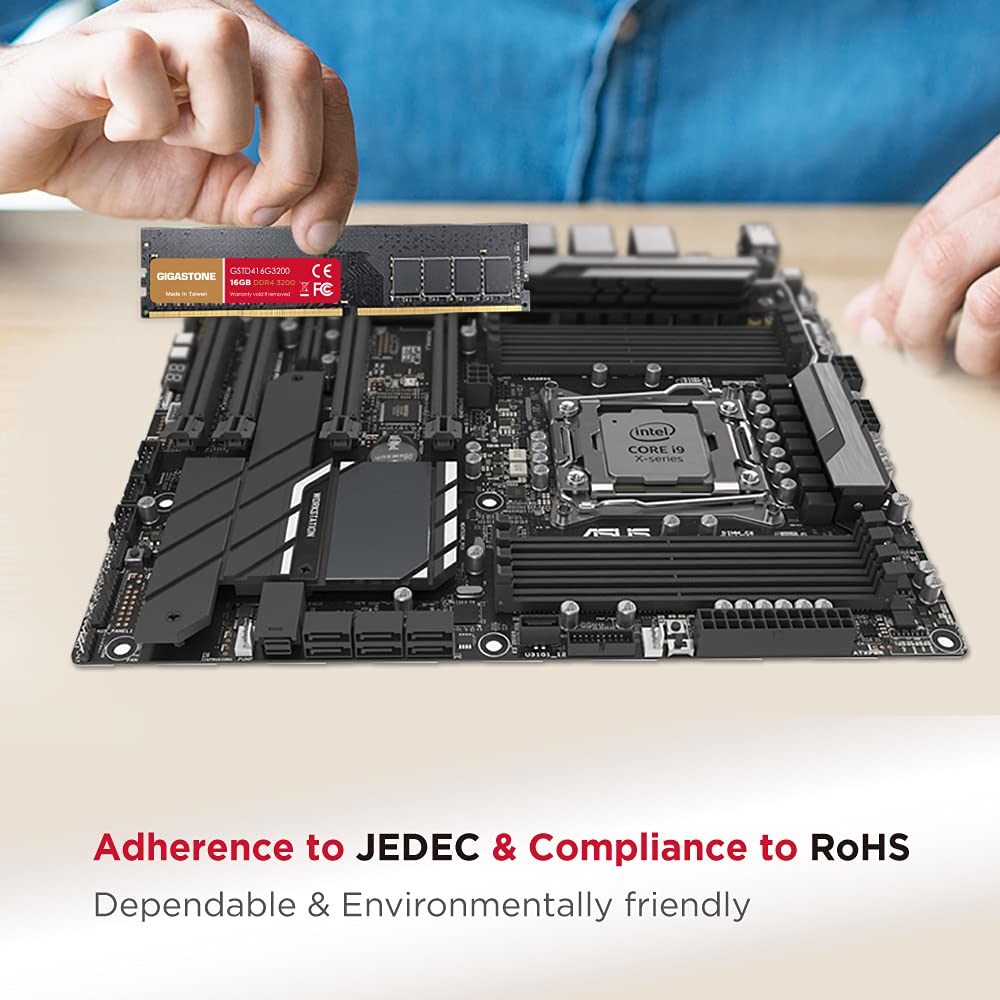 Gigastone DDR4 32GB (16GBx2) 3200MHz PC4-25600 CL16 1.35V UDIMM