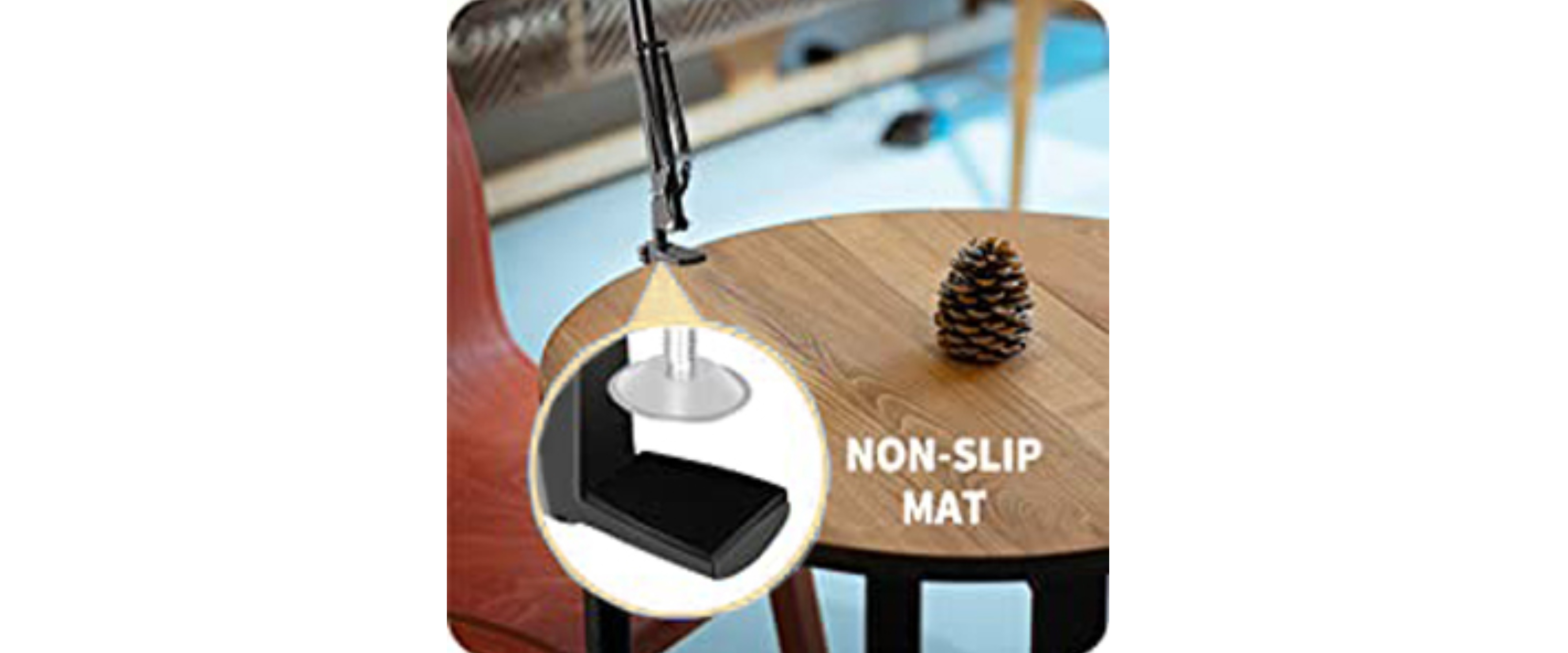 EACH desk clamp, non-slip scratch-resistant pad, table bracket