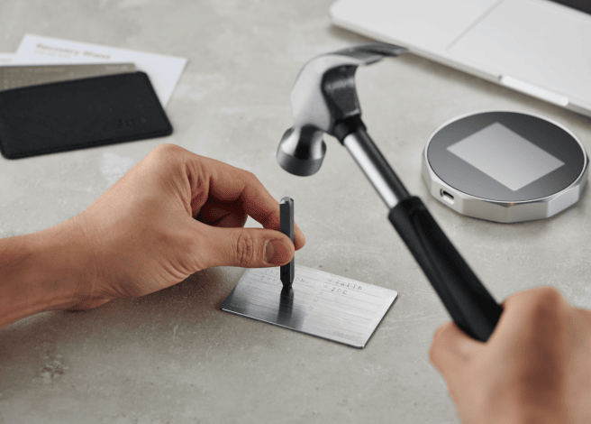 SecuX XSEED Secure Bitcoin Wallet Crypto Seed Storage Metal Plates