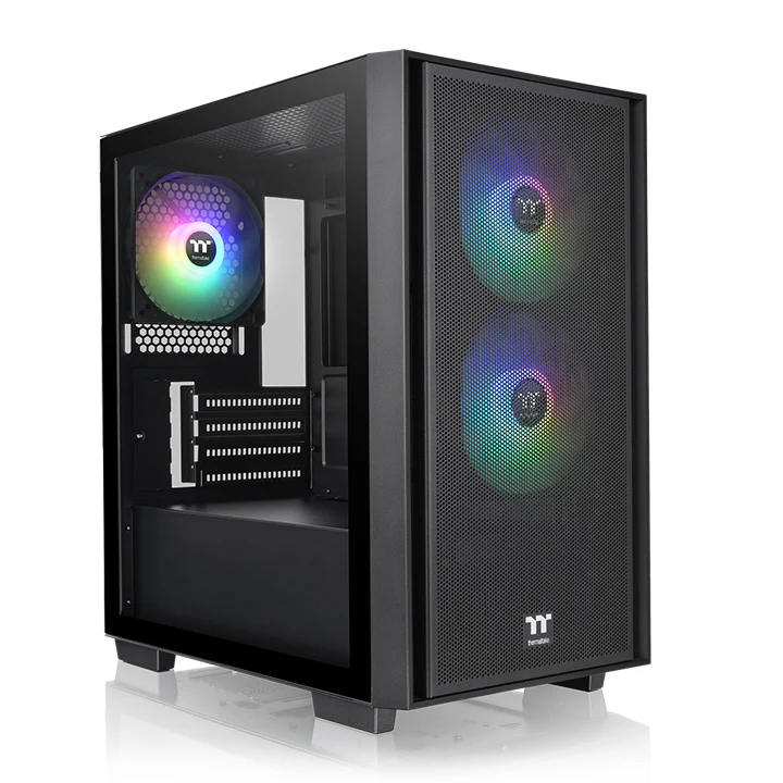Thermaltake Versa H16 TG ARGB Black Micro ATX Tower Case