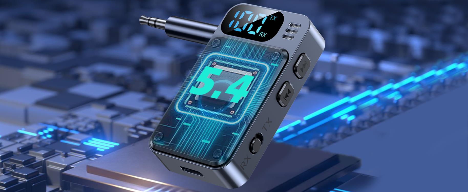 Latest Bluetooth 5.4 Ultra-low power consumption, more stable signal, lower latency, wider compatibi