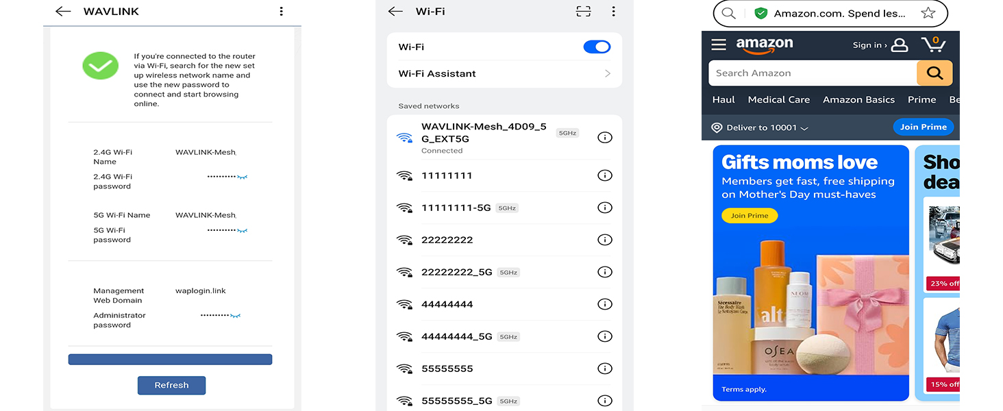 WAVLINK WL-WN583HX3 AX3000 WiFi 6 Extender