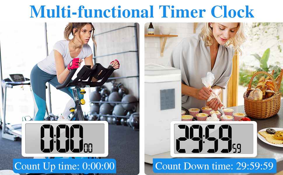 Timer range 0-29 hours, 59 minutes and 59 seconds, which is very suitable for kitchen cooking, beaut