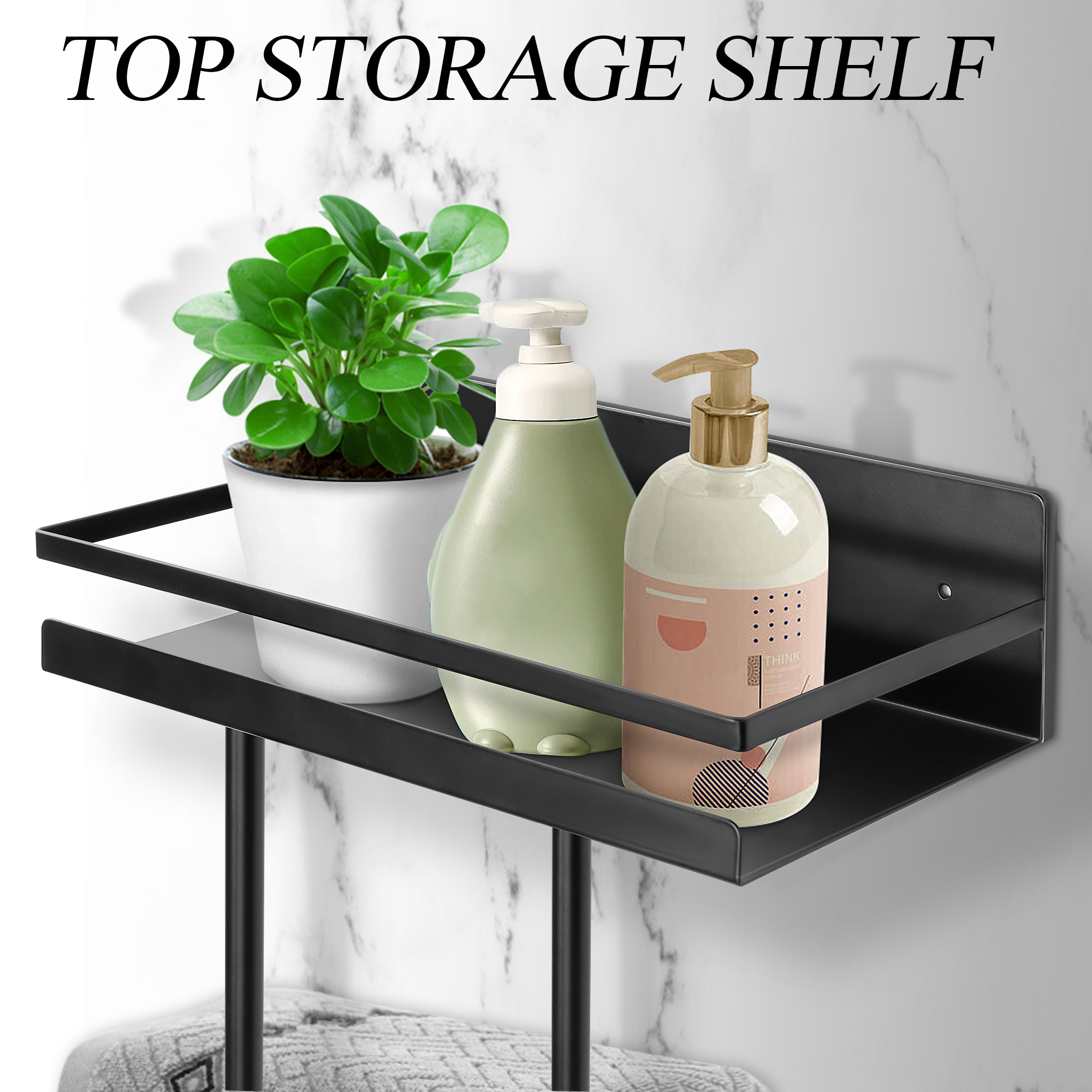 Space savings towel rack