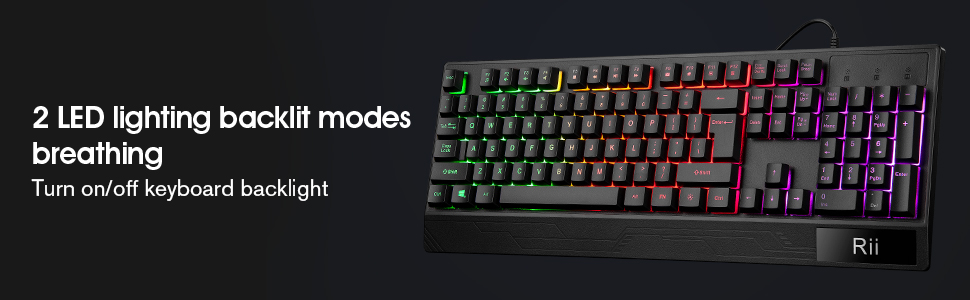 3-LED Backlit Keyboard