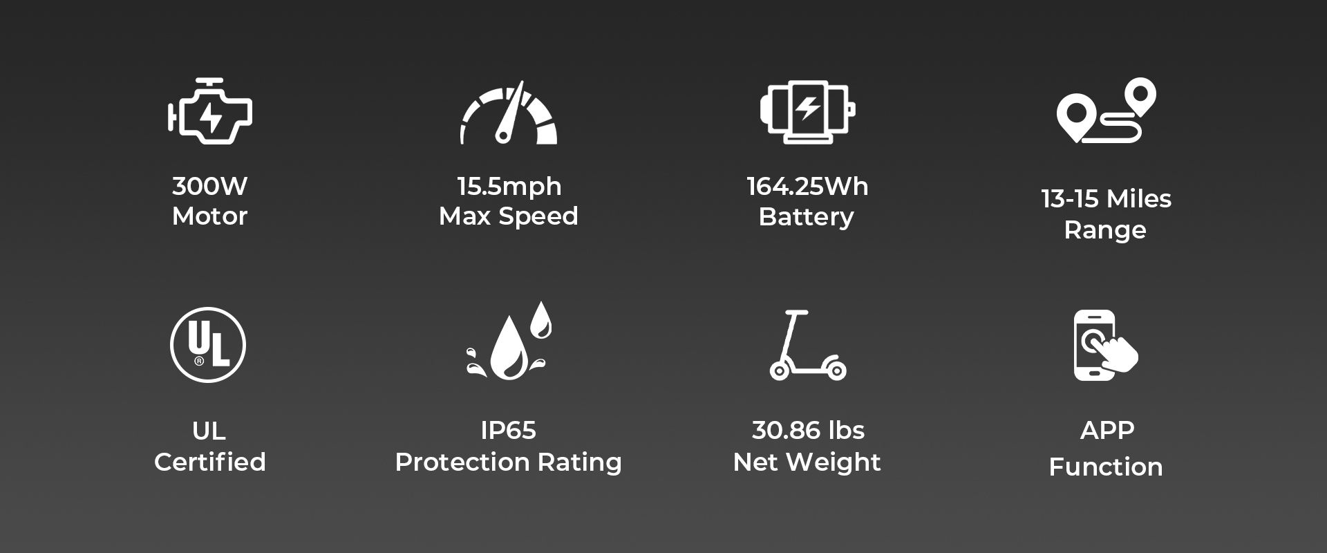 A1A electric scooter parameters