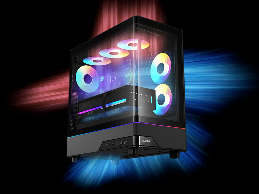 Gamdias ATLAS M5 CG Black ATX Mid Tower Computer Case