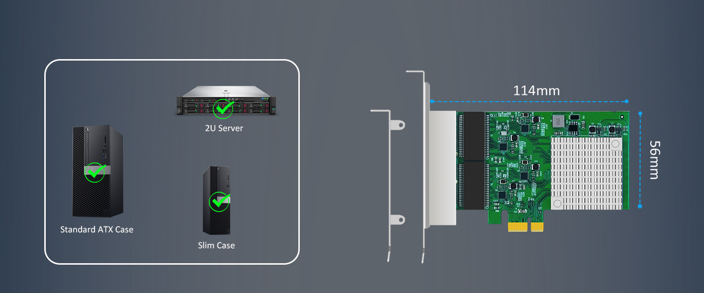 4-Port Gigabit Network Card
