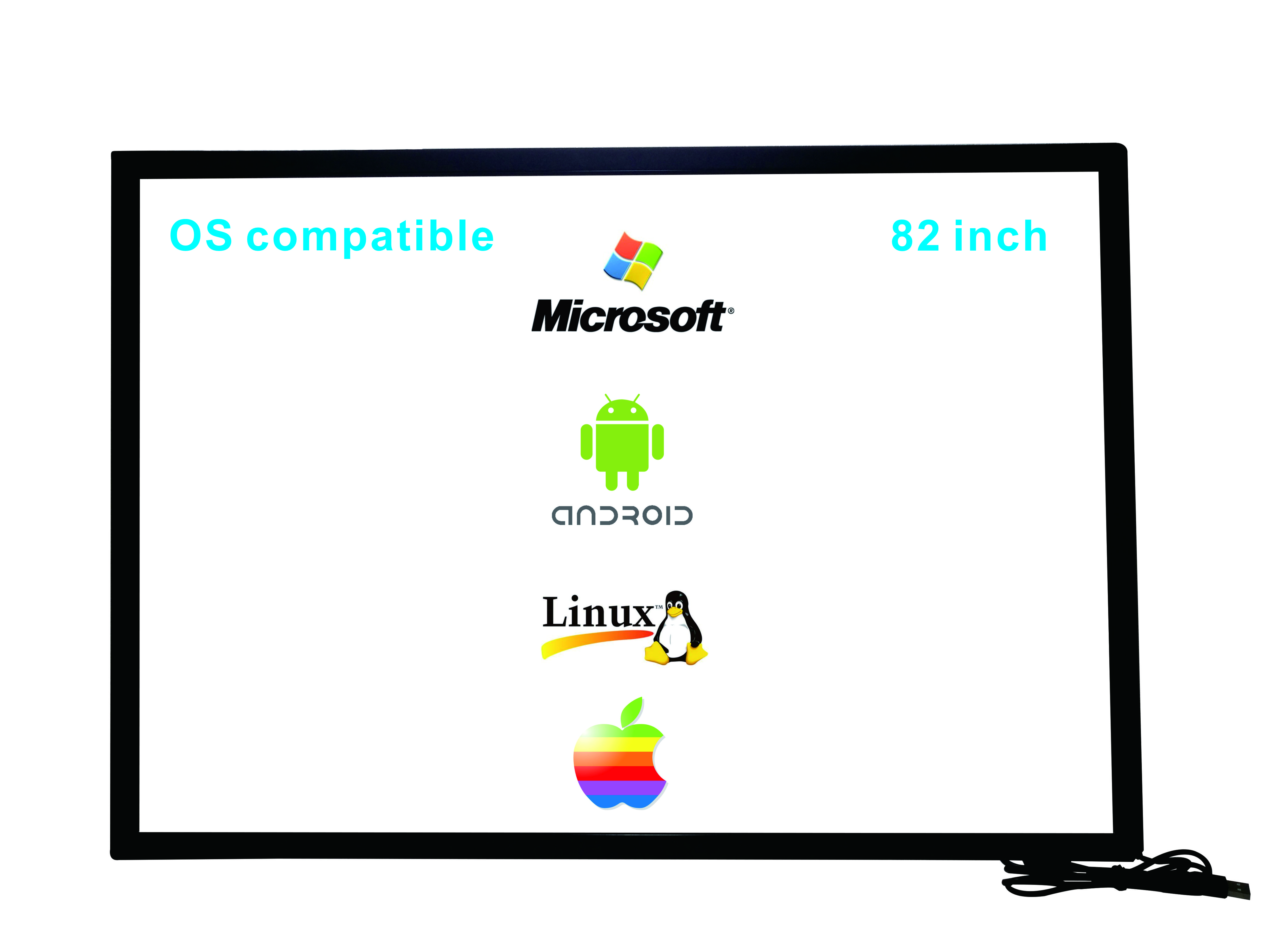 Free Shipping! 82 inch infrared Multi touch screen,10 touch points