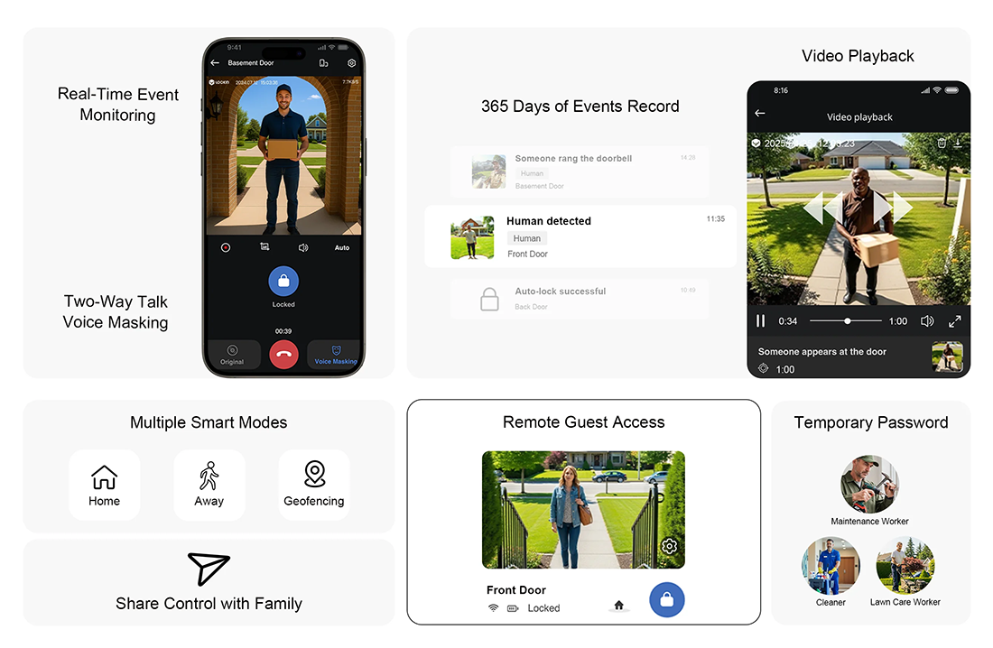 Lockin Veno Plus All-in-One Smart Lock for Front Door