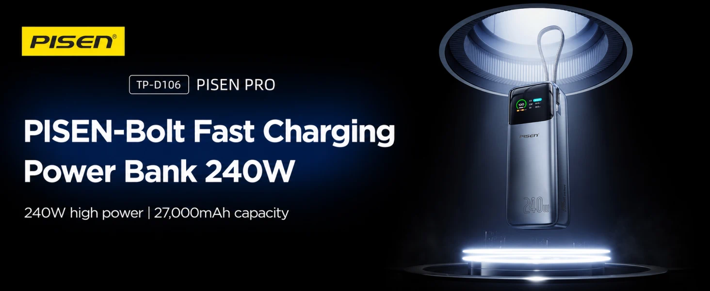 PISEN TP-D106 Bolt 240W 27000mAh Power Bank