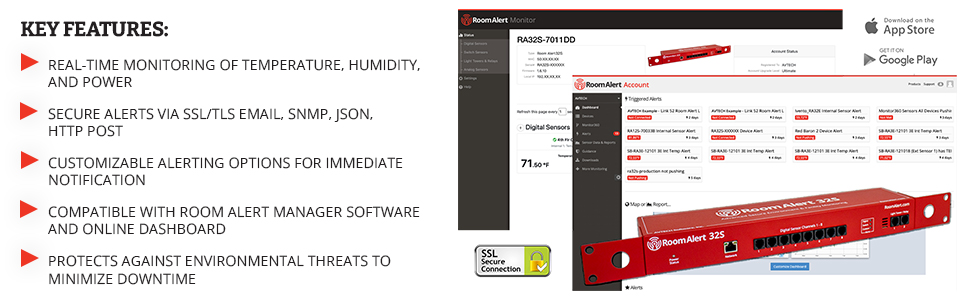Room Alert 32S Key Features