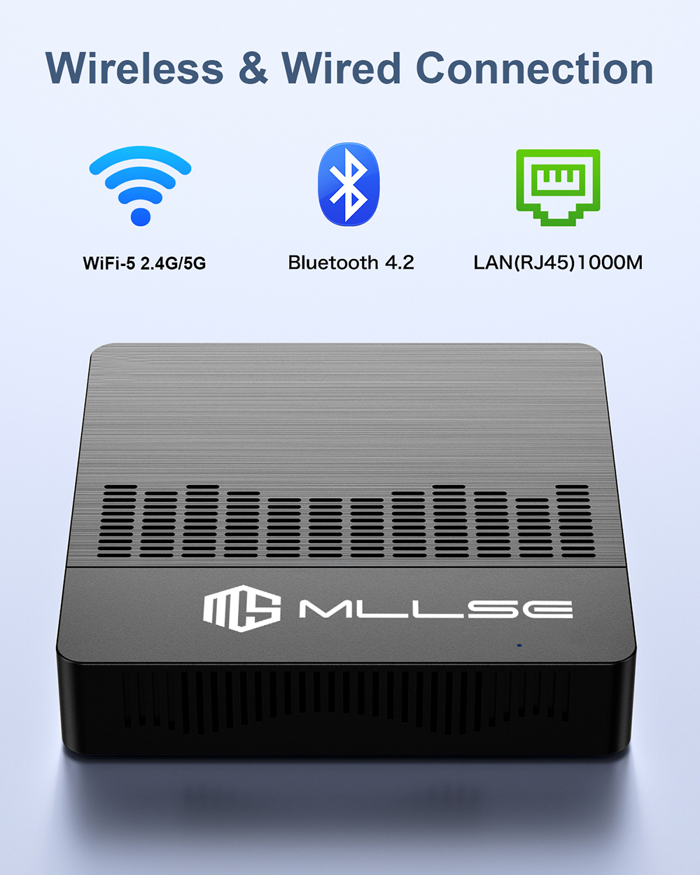 MLLSE Mini PC M2 Air Mini Desktop Computer with Intel Gemini Lake N4000 ...