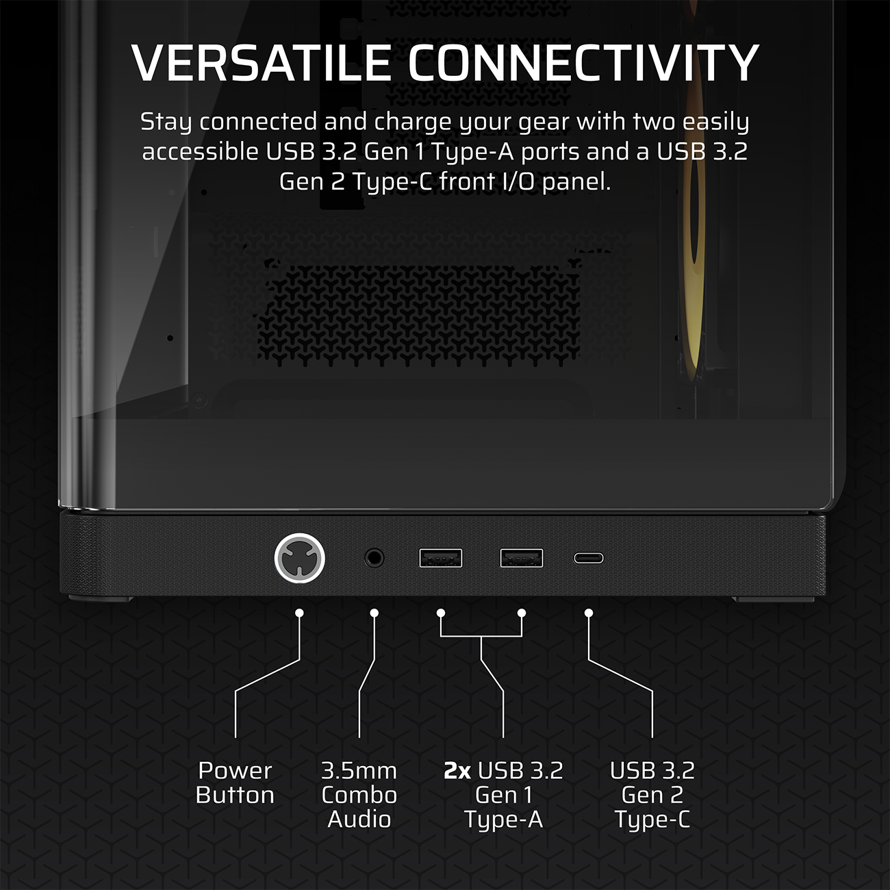 CORSAIR FRAME 4500X RS-R ARGB Panoramic Glass Mid-Tower PC Case - Black