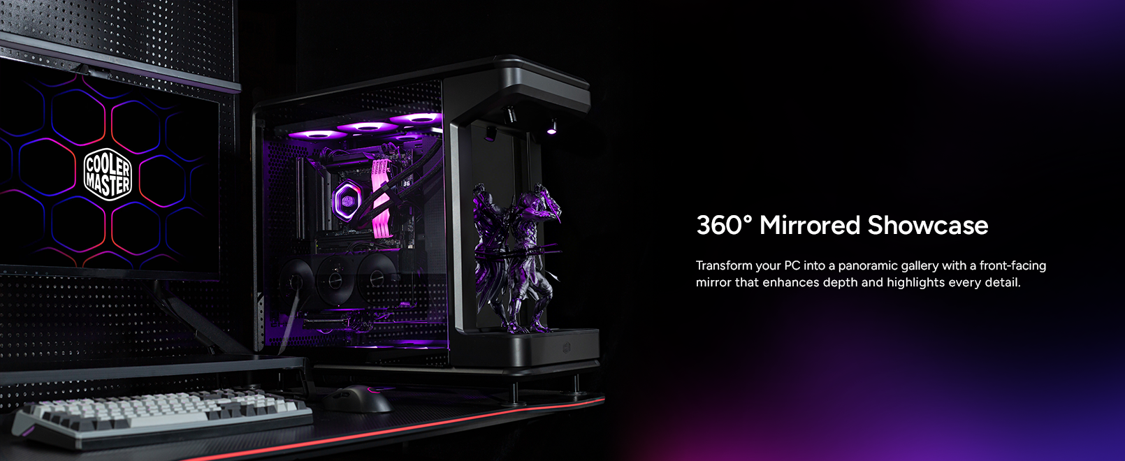 Cooler Master MasterFrame 360 Stage Mirror ATX Mid-Tower PC Case