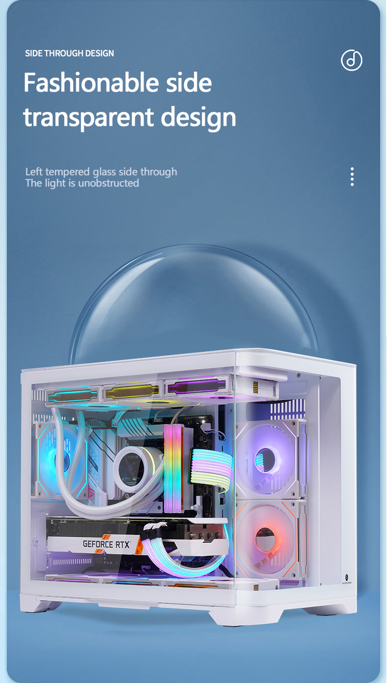 Fashionable side transparent design