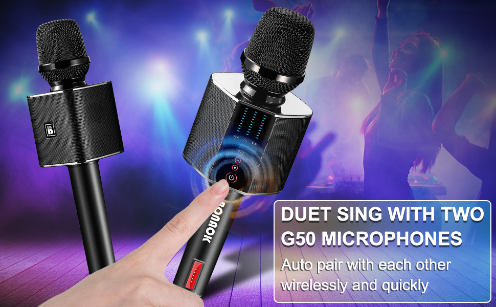 BONAOK G50 Karaoke Microphone