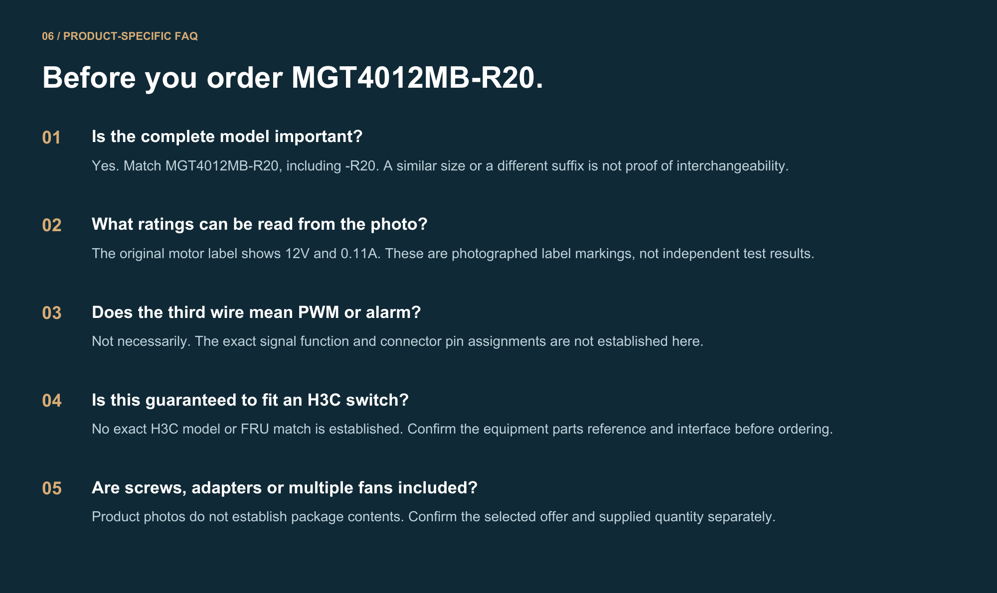 MGT4012MB-R20 FAQ