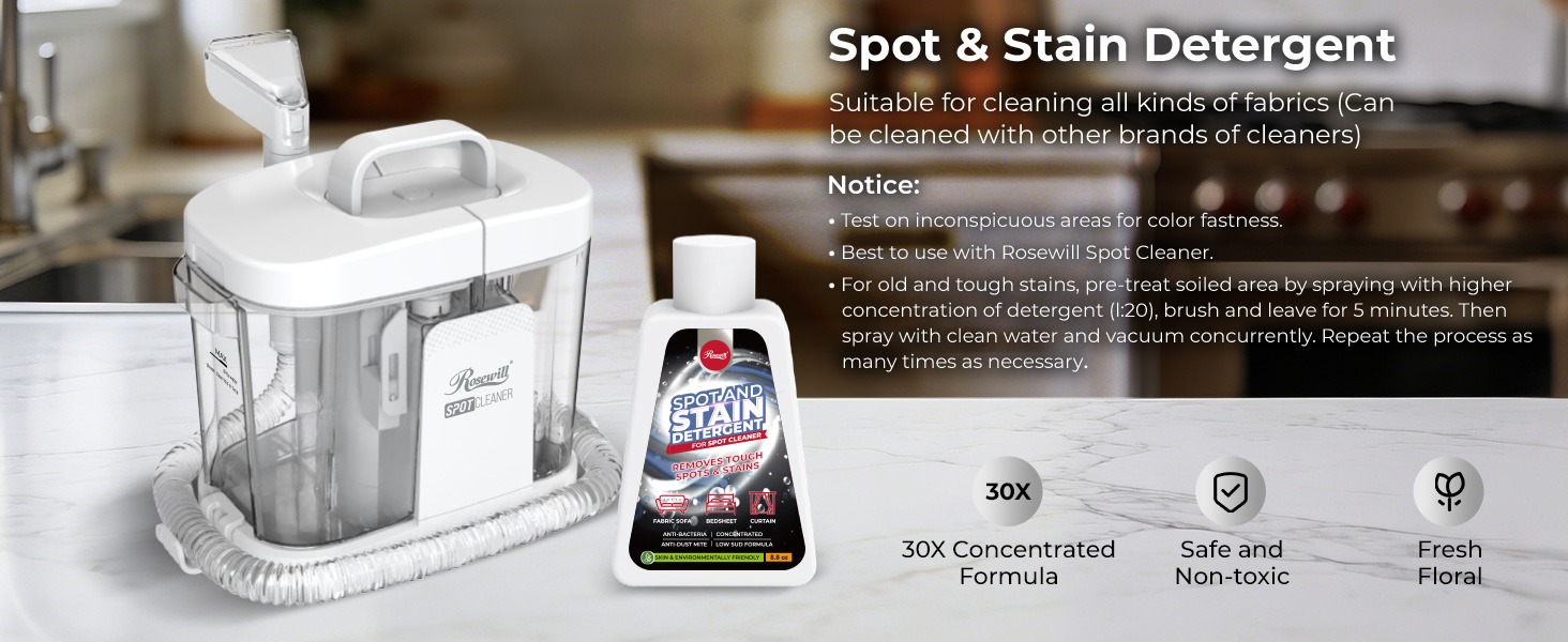 Rosewill Multi-Purpose Portable Carpet and Upholstery Spot Cleaner - White