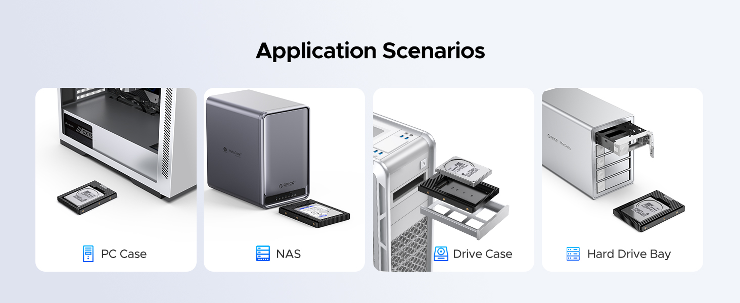 2.5 SSD SATA to 3.5 Hard Drive Adapter