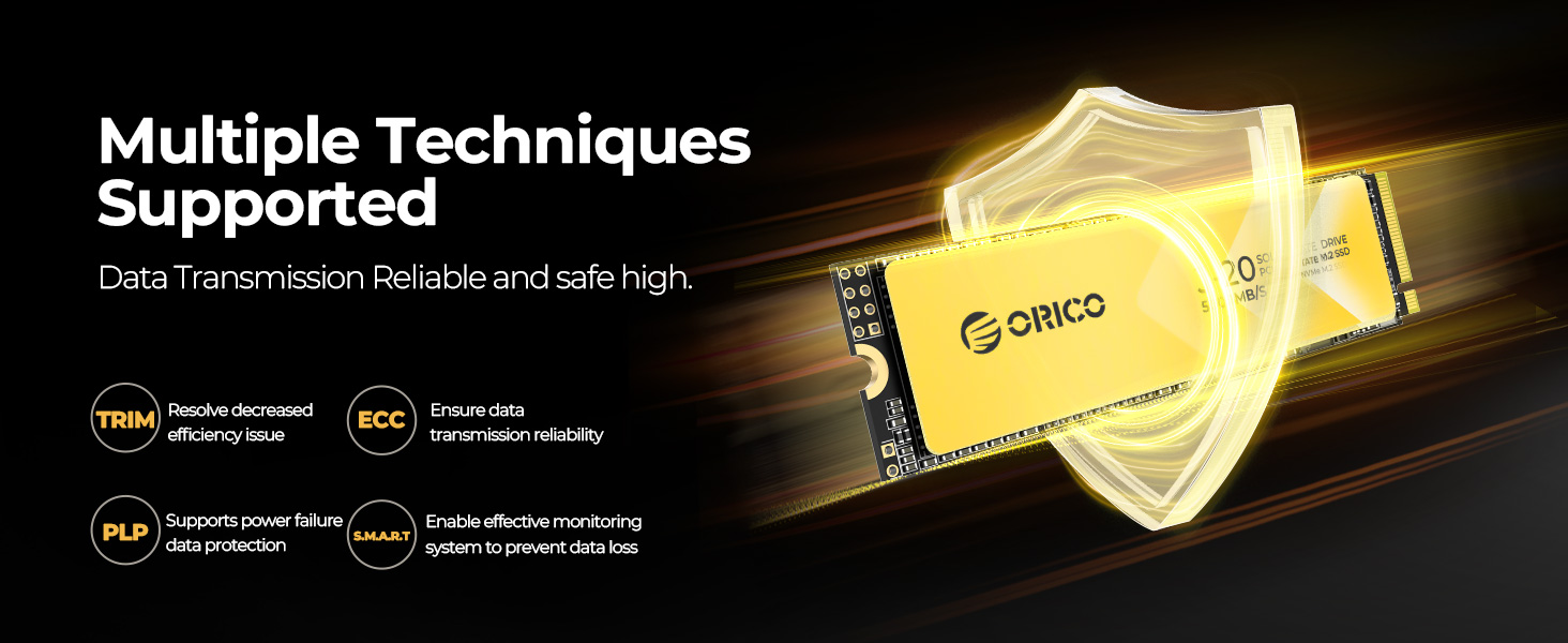 ORICO 2TB DIY Portable SSD - Up to 3200MB/s - USB-C, J20 1TB Gen 4.0 SSD with 40Gbps M.2 NVMe Enclou
